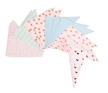 Rico Design Spitztüten Pastell Hot Foil, 15er-Set