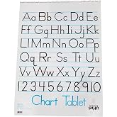 School Smart Chart Paper Pad, 32 x 24 Inches, 1-1/2 Inch Rule, 25 Sheets