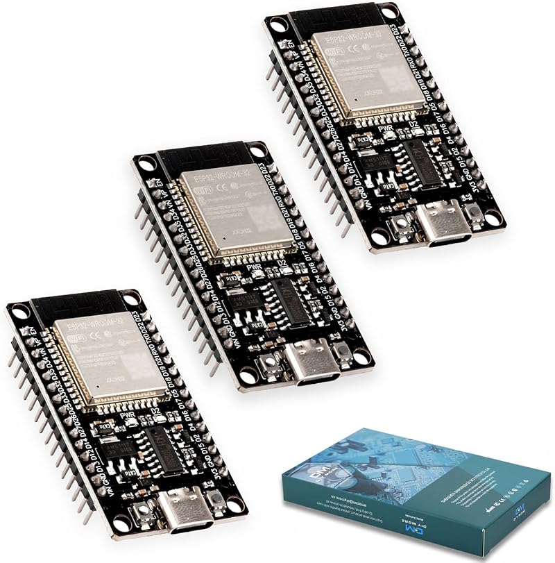 Diymore ESP32 Development Board 3Pcs USB C Bluetooth WLAN 2.4 GHz CH340C