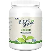 NOW BetterStevia&reg; Organic Zero-Calorie Extract Powder, 1 lb