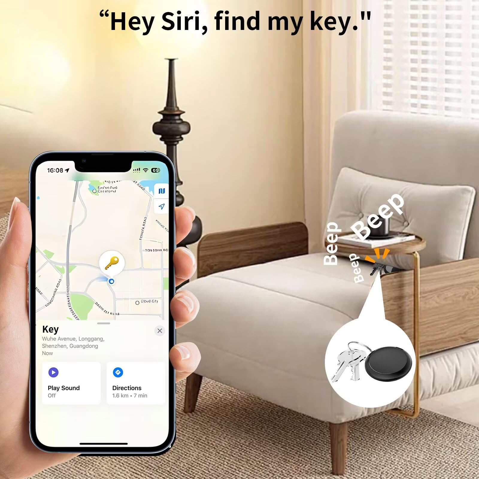2 Pack GPS Trackers for Vehicles Work with Find My (iOS Only) Real Time Mini Car Item Finder Global Coverage Hidden Car Locator Tracking Device No Monthly Fee or Subscription No SIM Card Required