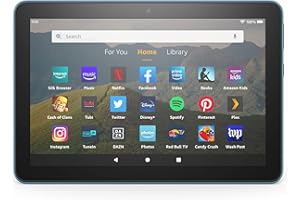 Fire HD 8 tablet, 8" HD display, 32 GB, (2020 release), designed for portable entertainment, Twilight Blue