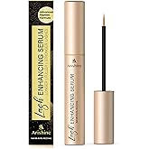 Eyelash Growth Serum, Lash & Brow Serum: Peptide Lash & Brow Enhancer for Fuller, Longer-Looking Lashes & Brows – Ginseng & Amino Acids – 3 mL