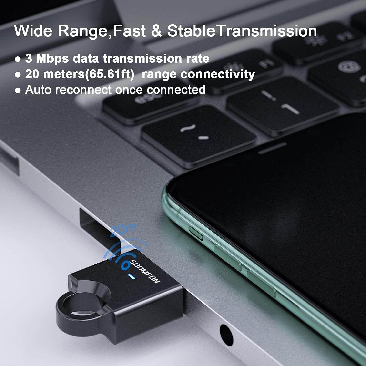 Informatica Tastiera Mouse Stampanti Cuffie e Altoparlanti supporta Windows  7/8.1/10 Bluetooth Dongle per Desktop,Laptop Ladattatore SOOMFON Dongle USB  Bluetooth 5.0 per PC urban-earth.co.uk