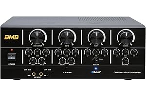 BMB DAH-100 200W High Performance Digital Karaoke Mixing Amplifier with Bluetooth, Designed in Japan