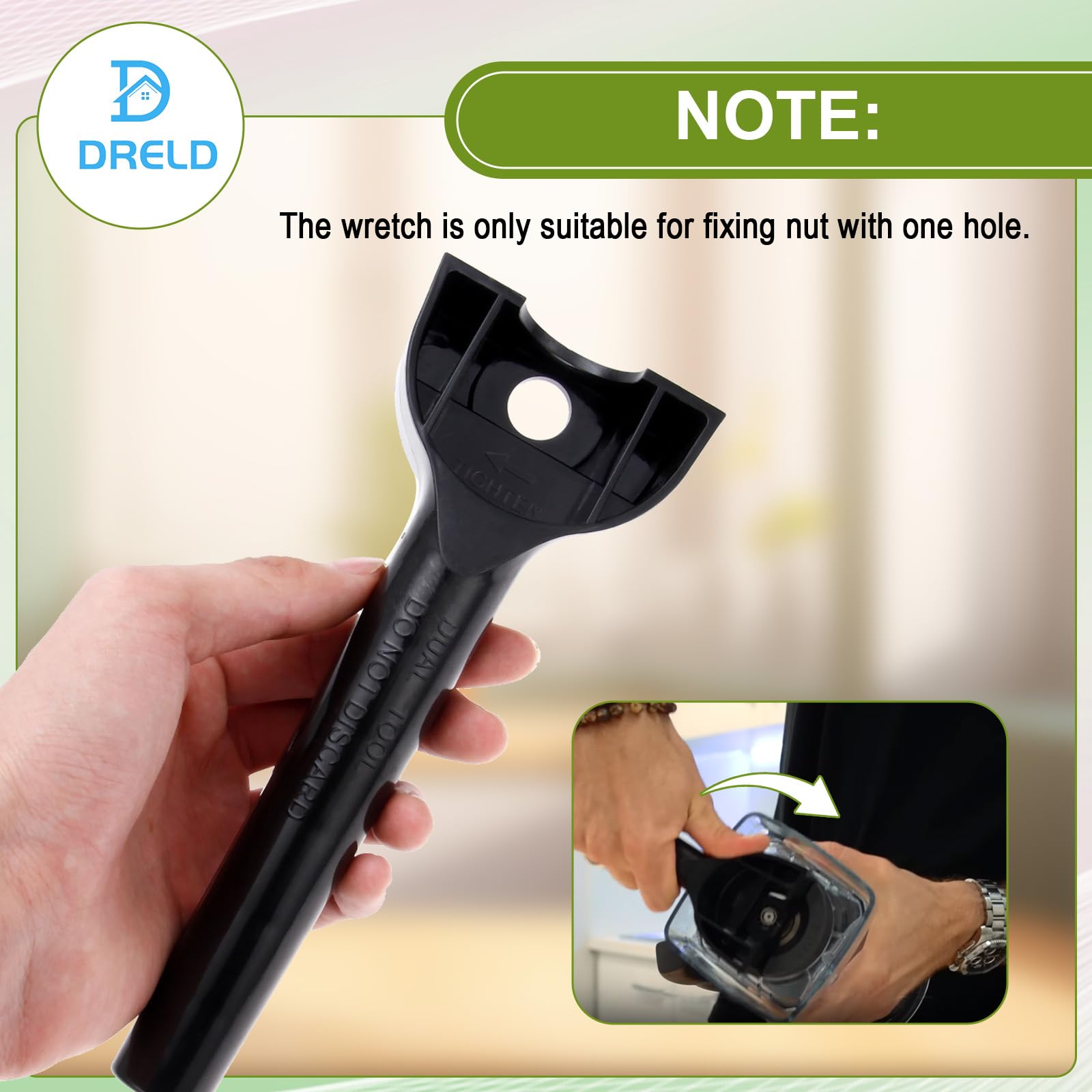 Blender Blade Assembly with Wrench & Drive Socket Removal Tool Kit, Compatible With Vitamix 5200 6300 5000 Series 64oz and 32oz Container