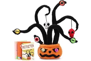 Pnytty Crochet Kit for Beginners, Crochet Pumpkin Kit Crochet Starters Kits for Adults Include Crochet Yarn Crochet Hook Tools Supplies and Easy Step-by-Step Video Tutorials for DIY Craft