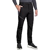 Little Donkey Andy Men’s Fleece Lined Softshell Pants for Hiking SKiiing