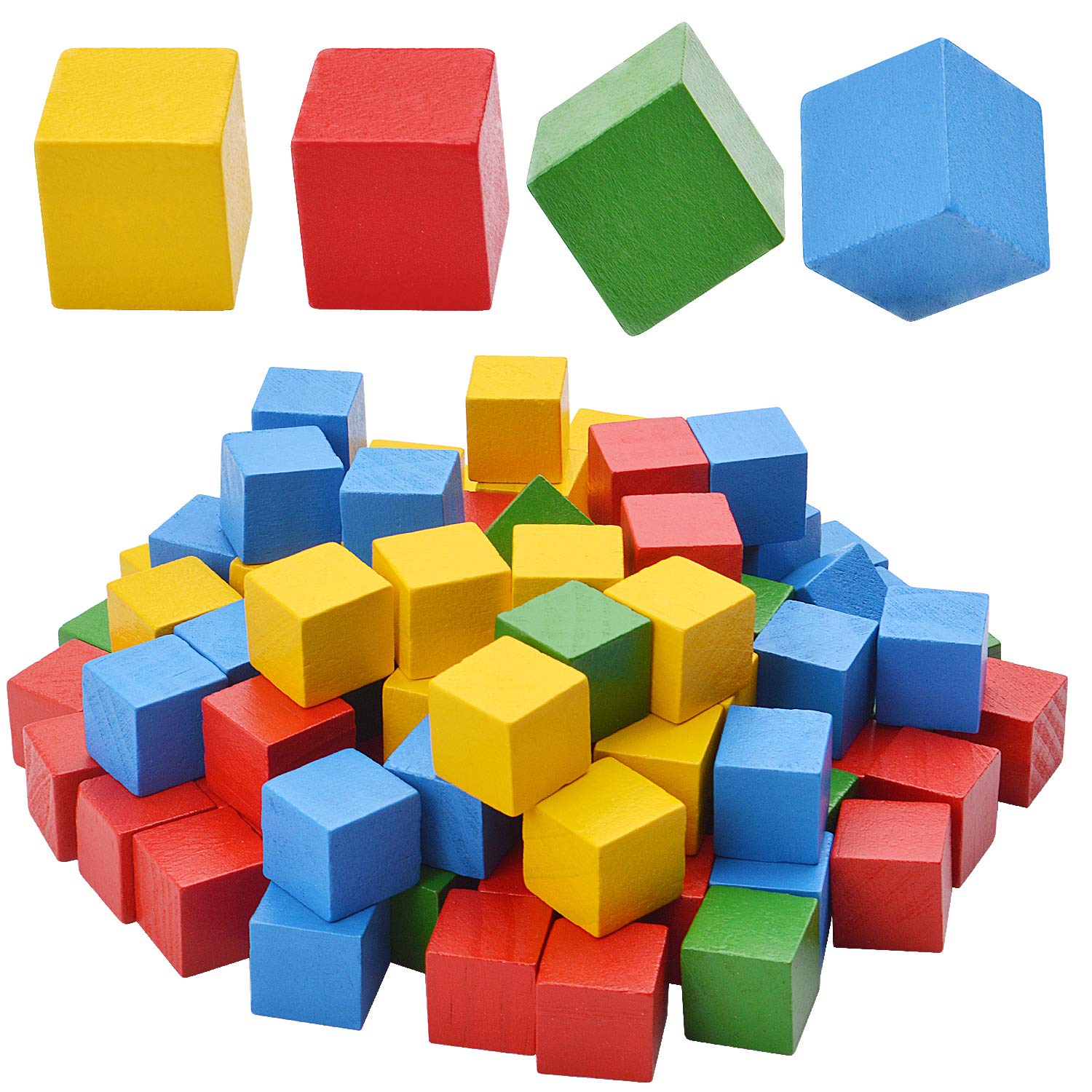 coloured wooden blocks