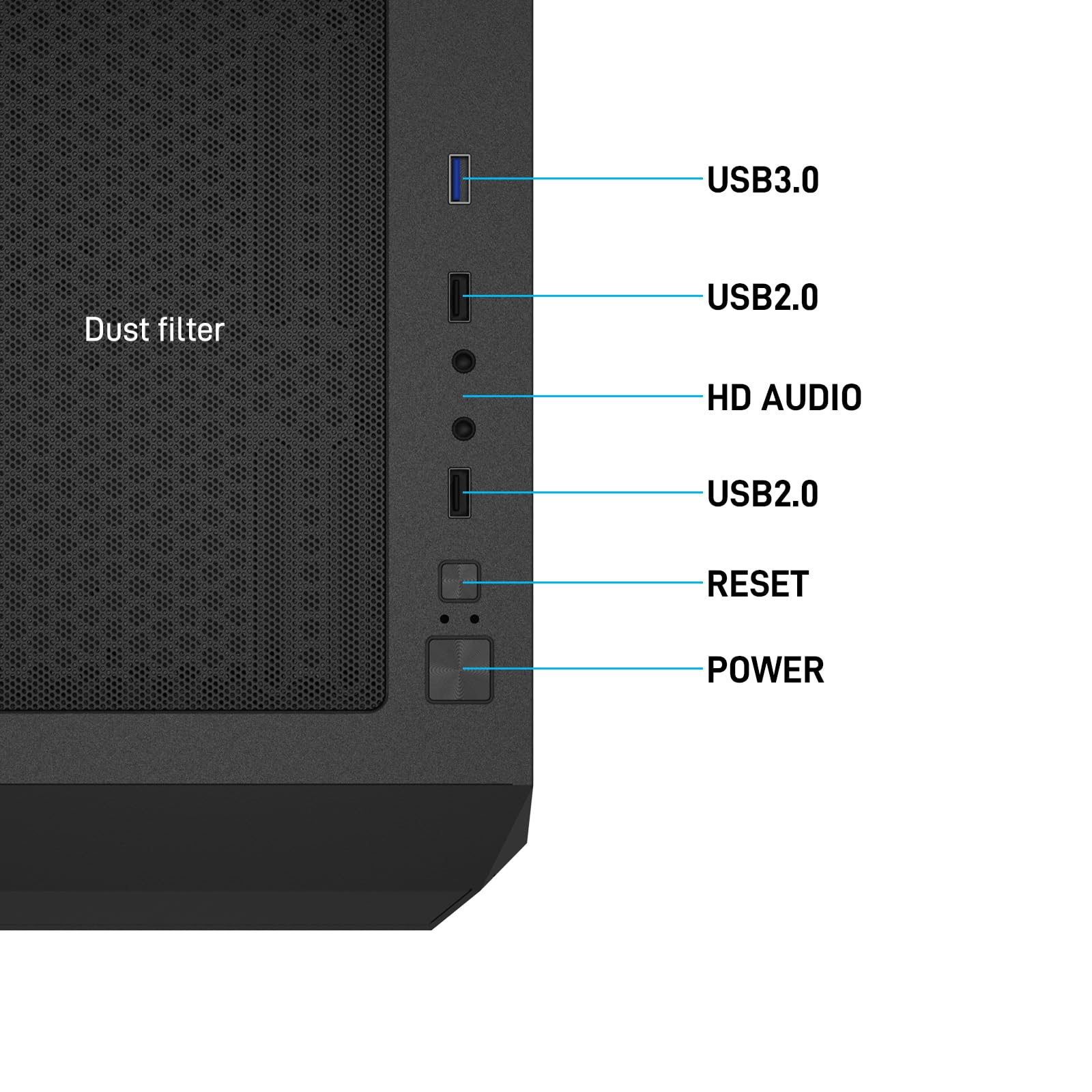 DARKROCK Classico Storage Master ATX NAS Computer Case Mid Tower with 4x120mm Fans, USB 3.0 Ready 10 x3.5'' HDD+3 x2.5'' SDD 360mm Supported on Top & Front Radiator GPU Vertically Mounting Black