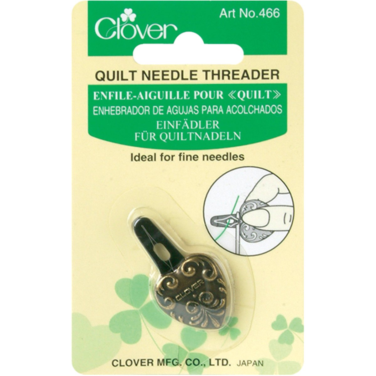 clover Quilt Needle Threader, 1,Black