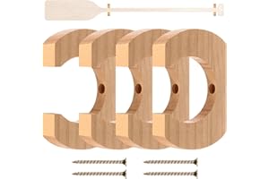 DaisyInner Kayak Paddle Holder, Kayak Oar Holder to Keeper Hanging Oar for Wall Decor, Paddle Storage Rack, Wooden Board Accessories for Sup Canoe Dragon Boat Paddles