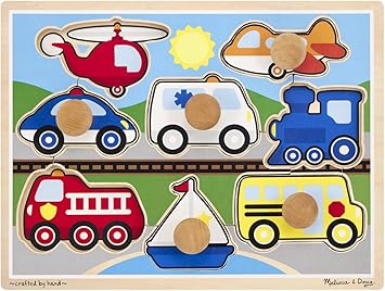 Melissa & Doug Vehicles Jumbo Knob Puzzle