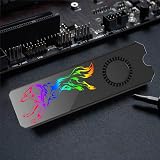 Hausdec M2 SSD Heatsink Cooler 5V ARGB M.2 2280 Solid State Drive Radiator view 5