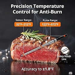 AIRMSEN 500ft Long Range Wireless Meat Thermometer