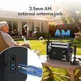 Retekess TR633 Battery Radio Portable AM FM with External Antenna view 2