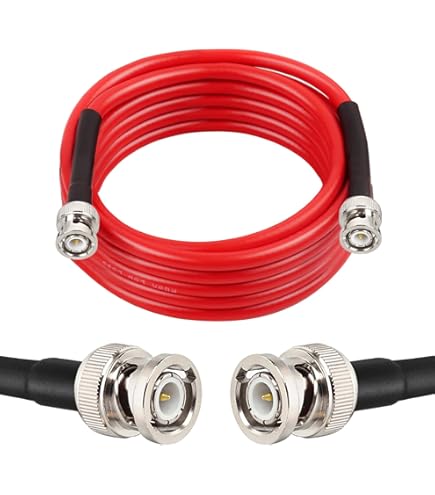 RG142 BNC Male To Male Coaxial Cable 6FT - 50 Ohm Ultra Low Loss For Antenna & RF Equipment