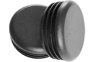 SB DISTRIBUTION LTD (Pack of 10) 2-3/8" Round Plugs (10-14 Ga 2.11" to 2.21" ID) || 2.375 Inch OD Black Plastic End Caps | Office and Patio Furniture Finishing caps | Fitness Eqpt End Caps | Fencing Post Inserts | by SB