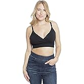 Ingrid & Isabel Cooling Crossover Nursing Bra - Wireless Seamless Postpartum and Maternity Bra for Breastfeeding