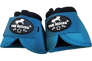 TGW RIDING 2520D Horse Bell Boots No-Turn Horse Bell Boots, Equine Ballistic Hoof Overreach Bell Boot, Pair