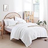 weigelia King Size Comforter Set Soft Microfiber 3 Piece Comforters Set for Men, Women and Girls White Lightweight Alternative Comforter for All Season (1 Comforter, 2 Pillowcases)