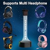 YuanDian RGB Light Up Headphone Stand 16 Colors LED Headset Holder for Gamers view 4