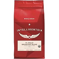 Intelligentsia, El Gallo Organic Breakfast Blend - Whole Bean Coffee - 11 Ounce Bag, USDA Organic, Direct Trade