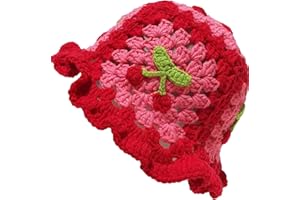 Busnos Crochet Bucket Hats for Women Handmade Hat Cute Foldable Knitted Hats for Women