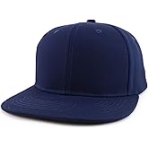 Trendy Apparel Shop Oversize 2XL Blank Plain Back Flatbill Snapback Baseball Cap