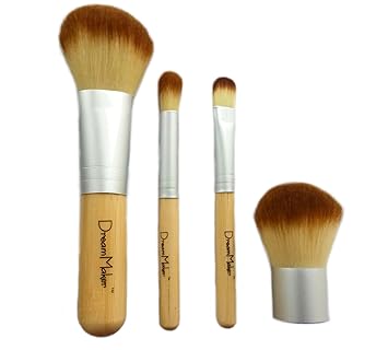 Dream Maker 4 Piece bamboo Makeup Brush Set