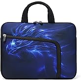 11 12.2 inches Laptop Sleeve Case Notebook Neoprene Handle Bag for Men Women, Two Pockets Fit Apple MacBook Air Samsung HP