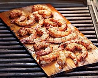 Timtina® 4 Stück Räucherbretter aus Zedernholz 28 x 14 cm (4)