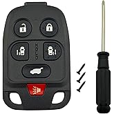 vurbemes No Cutting Required Replacement Key Fob Shell fit for 2011 2012 2013 Honda Odyssey Keyless Entry Remote Key Fob Cover Case
