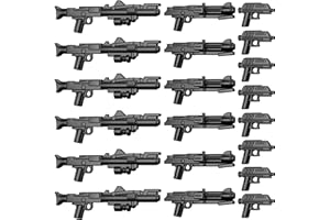 BrickTactical Clone Trooper Blaster Pack DC-15 Rifles, Carbines, Pistols, Weapons for Minifigs