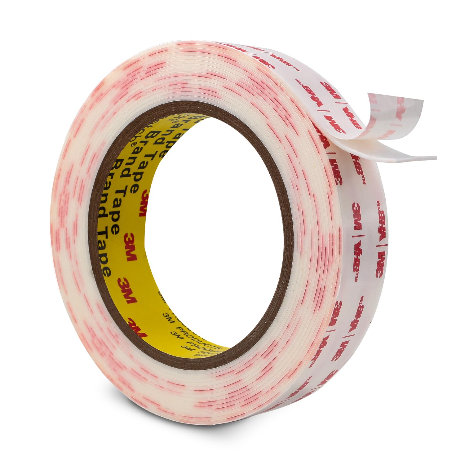 Photo 1 of 3M Double Sided Mounting Tape VHB 1''x15.4Ft 0.025in Thick White 4930 Heavy Duty Adhesive Waterproof Foam Tape for Car Home Office Decor
