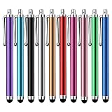 Stylus Pen [10 Pack] Universal Capacitive Touch Screen Pens for Tablets, iPad mini, iPad Pro, iPad Air, Smartphones, Samsung Galaxy - Multiple Colors