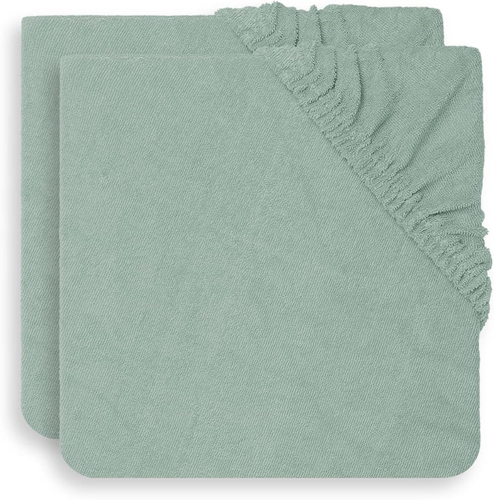 Jollein Changing Pad Cover Terry Cloth 50x70cm Ash Green 2 Pack