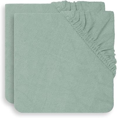 Jollein Changing Pad Cover Terry Cloth 50x70cm Ash Green 2 Pack
