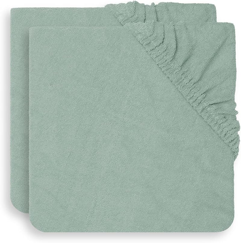 Jollein Changing Pad Cover Terry Cloth 50x70cm Ash Green 2 Pack