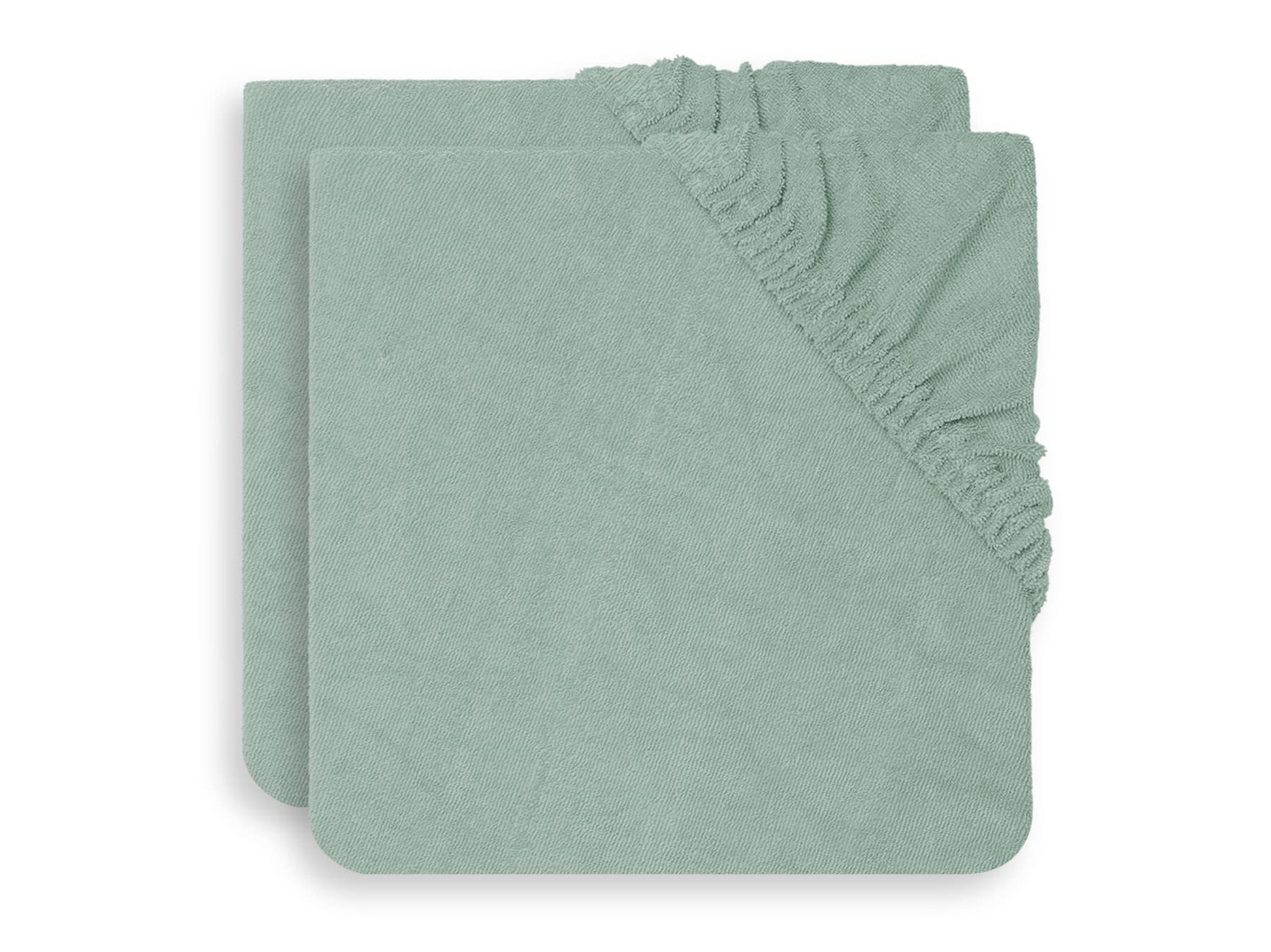 Jollein Changing Pad Cover Terry Cloth 50X70Cm Ash Green - 2 Count