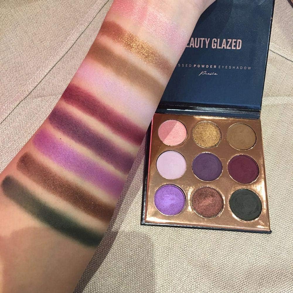 Oceaneshop 9 Colors Eyeshadow Palette,Cosmetic Facial Beauty Eyeshadow Palette Eye Make up Eyeshadow Pigment Matte