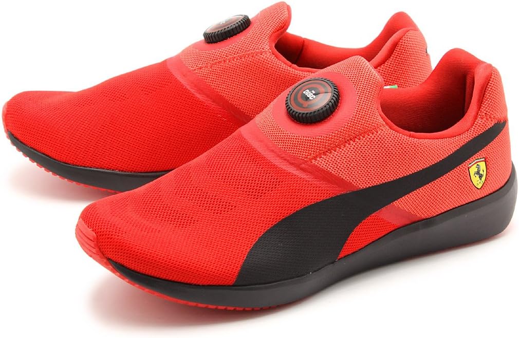 puma disk preto e vermelho