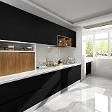 Decoroom Black Sticky Back Plastic 40x600cm Peel and Stick Wallpaper view 6