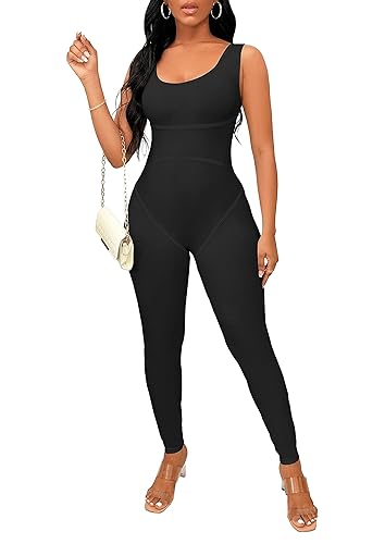 TOPSRANI Womens One Piece Jumpsuits Outfits Bodycon Bodysuit Sexy