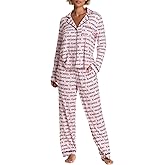 bebe Button Down Pajamas for Women, Long Sleeve Button Up Pajamas with Pants, Ladies Sleepwear PJ Set