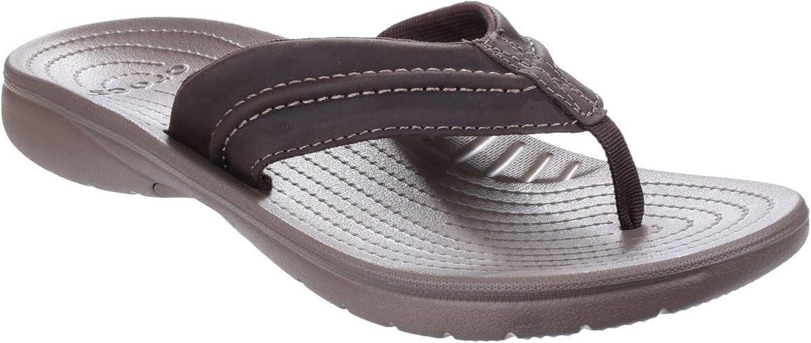 Amazon クロックス Crocs メンズ メッサ サマー フリップフロップ 紳士サンダル ビーチサンダル 普段履き レジャー 男性用 9 Uk エスプレッソ ウォルナッツ Crocs クロックス ビーチサンダル