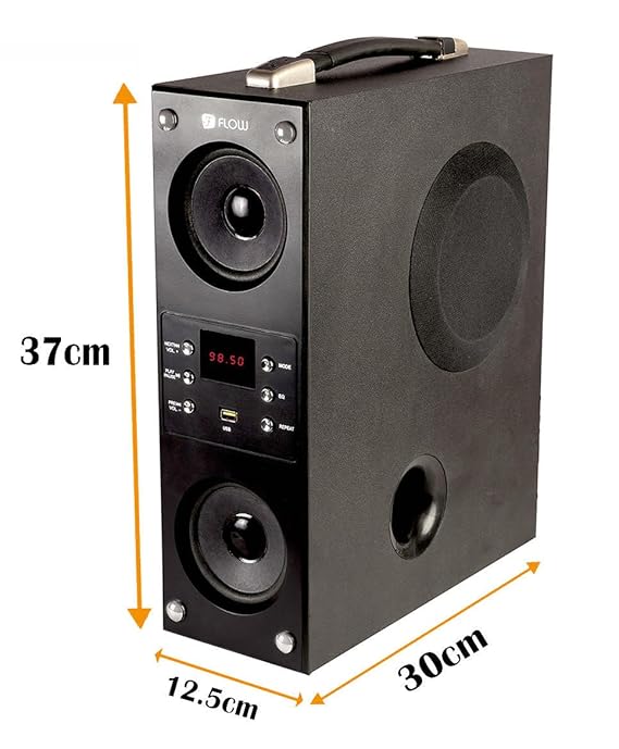 flow mini boombox 5.1 tower speaker