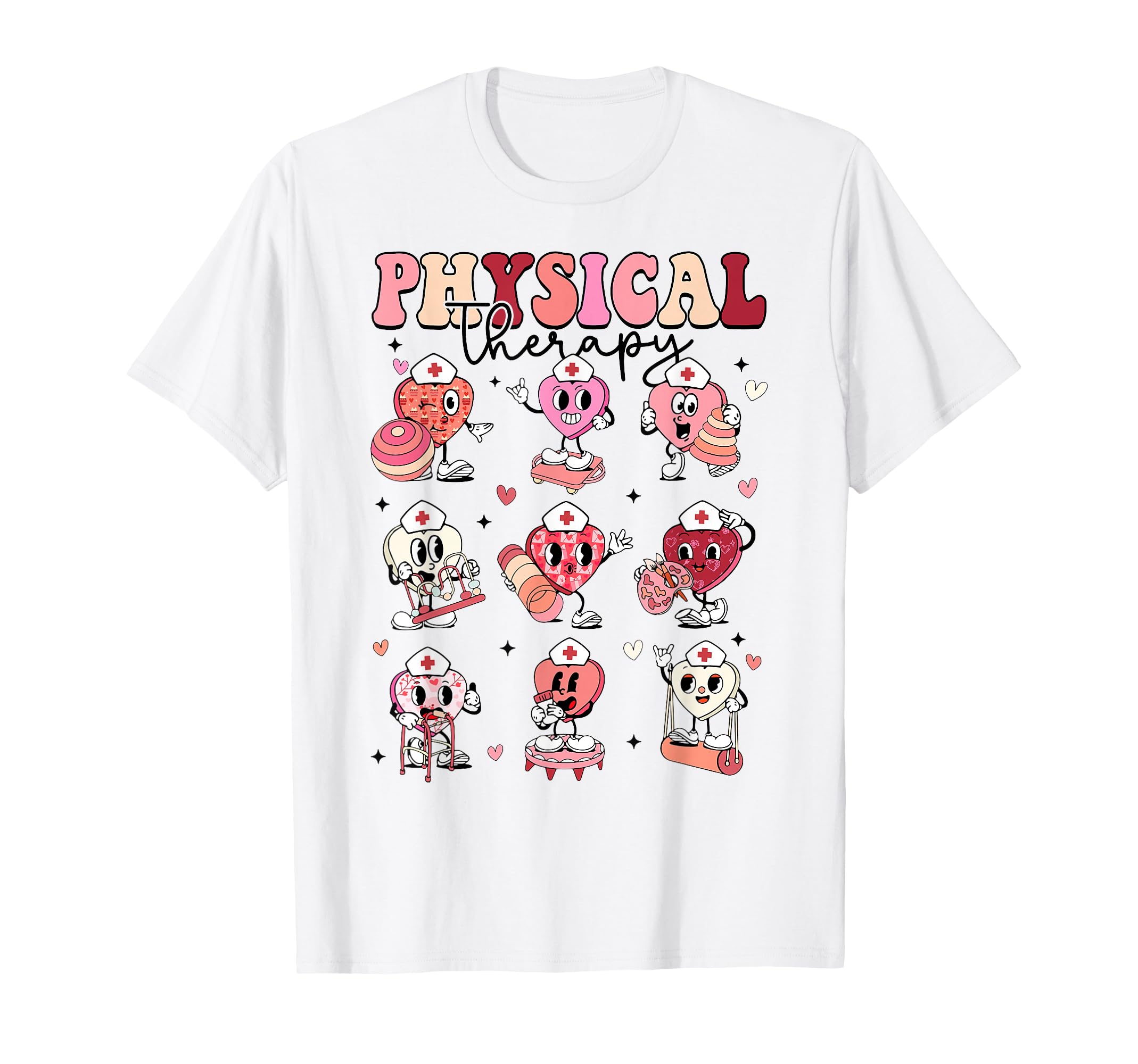 View 1 of ***BLUE**
Pediatric Physical Therapy PT PTA Happy Valentine's Day T-Shirt