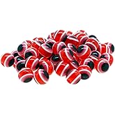 Mandala Crafts Turkish Red Evil Eye Beads 8mm for Jewelry Making - 150 Round Hamsa Greek Eye Beads for Charms, and Dreamcatchers