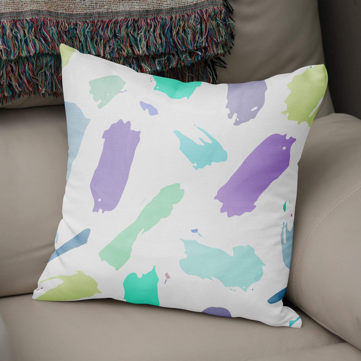 Bonamaison Decorative Cushion Cover, Polycotton, Multicolor, Standard